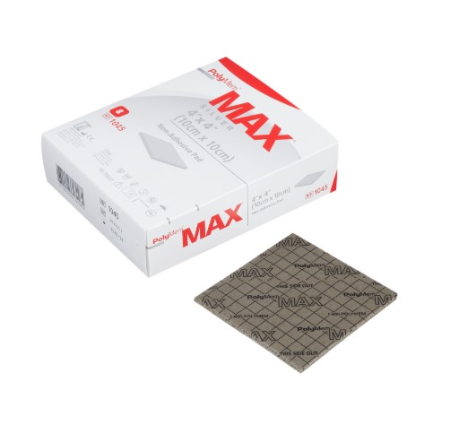 PolyMem MAX Silver Non Adhesive 10x10cm 1szt
